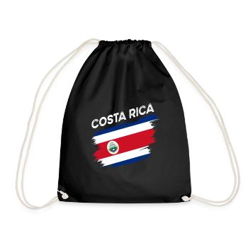 Costa Rica - Drawstring Bag - black - Front