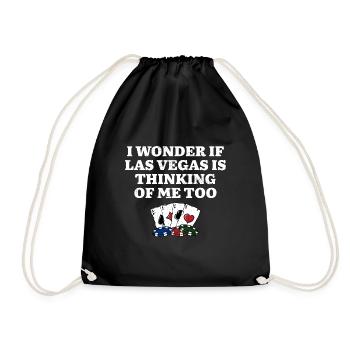 J’aime Las Vegas Casino Gambler Gambling Bettor - Sac de sport léger - noir - Devant