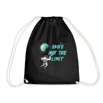 Sky is not the Limit - Space - Turnbeutel - Schwarz - Vorne