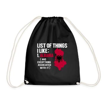 Drapeau albanais Aigle albanais Shqiponja - Sac de sport léger - noir - Devant