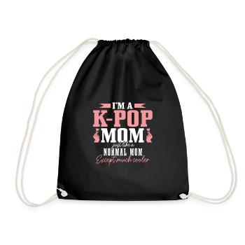 K-Pop-Fan Geschenk Koreanische Popmusik - Turnbeutel - Schwarz - Vorne