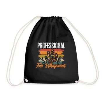 Salon de coiffure pour chiens - Sac de sport léger - noir - Devant