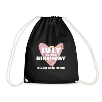 Juillet est mon anniversaire Oui Tout le mois Né en - Sac de sport léger - noir - Devant