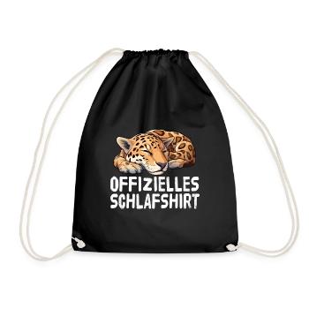Offizieles Schlafshirt Jaguar - Turnbeutel - Schwarz - Vorne