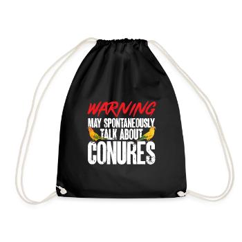 Parakeet, Parrot, Parakeet, Bird - Drawstring Bag - black - Front