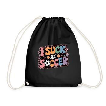I Suck At Soccer 11 - Turnbeutel - Schwarz - Vorne