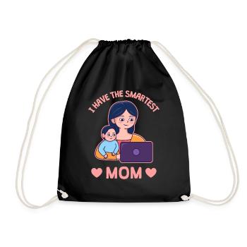 Mother's Day Proud Design - Drawstring Bag - black - Front