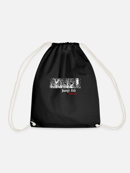 Junji Itō Concept - Drawstring Bag - black