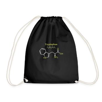 Tryptophane Molécule - Sac de sport léger - noir - Devant