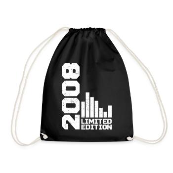 Vintage 2008 Birthday Gift 2008 Year 2008 - Drawstring Bag - black - Front