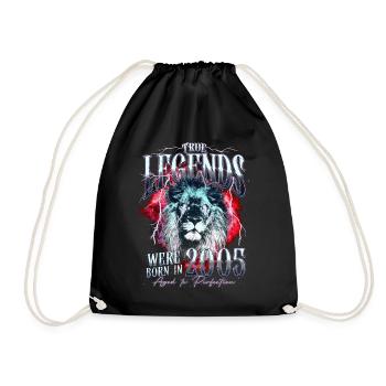 Des légendes sont nées en 2005 - Sac de sport léger - noir - Devant