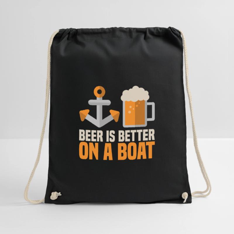 Beer Is Better On A Boat Geschenk Boot Idee Bier Turnbeutel