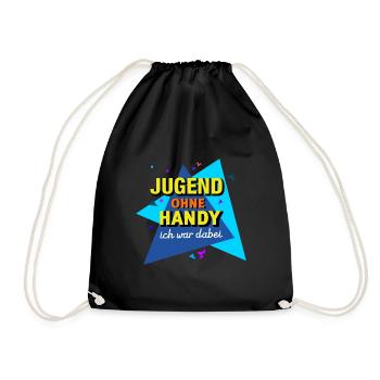 Jugend Ohne Handy - Ich War Dabei - Turnbeutel - Schwarz - Vorne