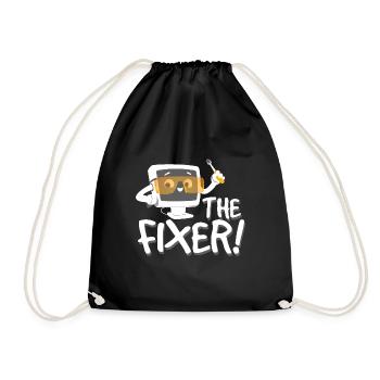 The Fixer Tech Support - Drawstring Bag - black - Front
