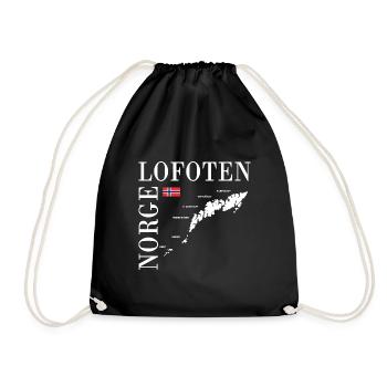 norge lofoten ile norvège norvege scandinavie - Sac de sport léger - noir - Devant