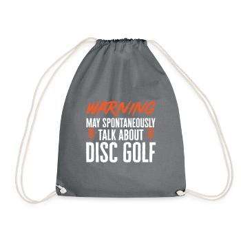 Discgolf Disc Golf Frisbee - Turnbeutel - Grau - Vorne