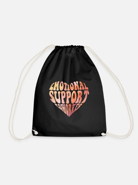 Emotional Support Coworker - Turnbeutel - Schwarz
