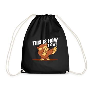 C’est ainsi que I Owl Bird Lover Nocturnal Funyy Dabbi - Sac de sport léger - noir - Devant