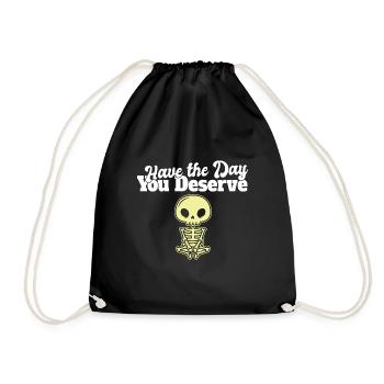 Ayez le jour où vous méritez l’esthétique grunge - Sac de sport léger - noir - Devant