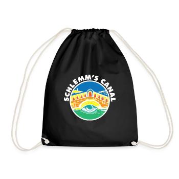 Schlemm's Canal Glaucoma Funny Optometrist Quote - Drawstring Bag - black - Front
