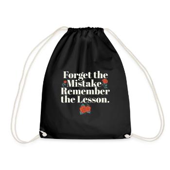 Citation de la vie de l’enseignant Oubliez l’erreur Souvenez-vous - Sac de sport léger - noir - Devant