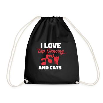 Tap Dance Teacher Tap Dancer Tap Dance - Drawstring Bag - black - Front