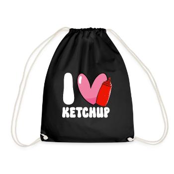 Ketchup Tomatenketchup - Turnbeutel - Schwarz - Vorne