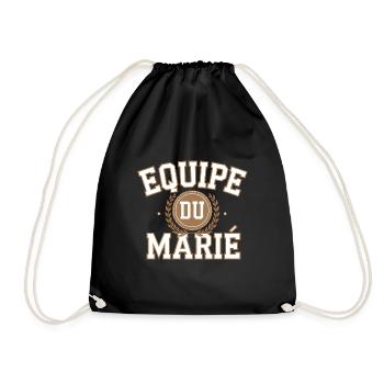 Équipe du marié - Sac de sport léger - noir - Devant