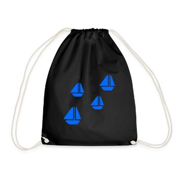 SAILING BOATS - Drawstring Bag - black - Front