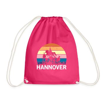 Hanovre Ville Retro - Sac de sport léger - fuchsia - Devant