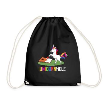 Unicornhole Youth Cornhole Unicorn Women Girl - Turnbeutel - Schwarz - Vorne