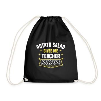 La salade de pommes de terre me donne des pouvoirs de professeur drôle - Sac de sport léger - noir - Devant