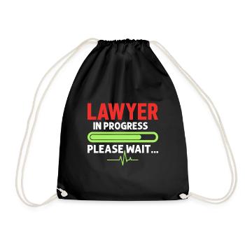 Avocat en cours Étudiant en droit - Sac de sport léger - noir - Devant
