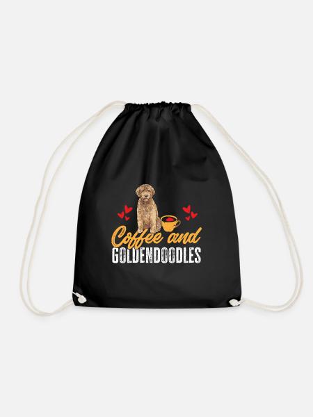 Goldendoodle Doodle Hund - Turnbeutel - Schwarz