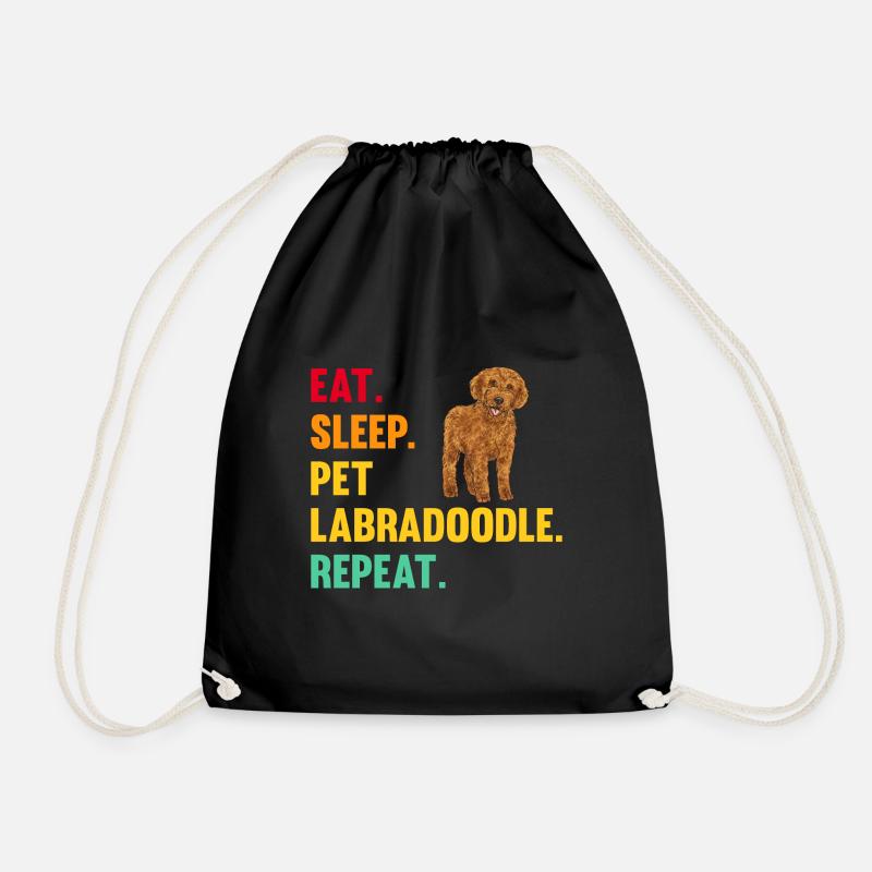 Labradoodle Hund - Turnbeutel - Schwarz