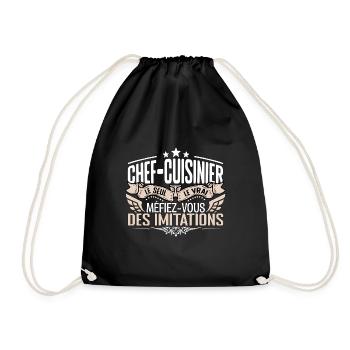 Cuisinier le seul Cuisinier le vrai Cuisinier - Sac de sport léger - noir - Devant