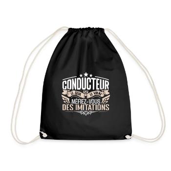 Conducteur le seul Conducteur le vrai Conducteur - Sac de sport léger - noir - Devant