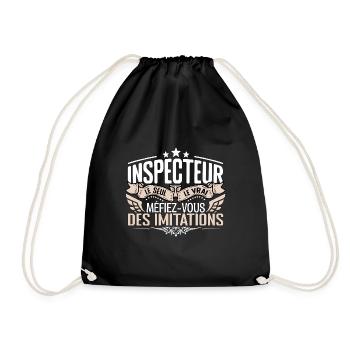 Inspecteur le seul Inspecteur le vrai Inspecteur - Sac de sport léger - noir - Devant