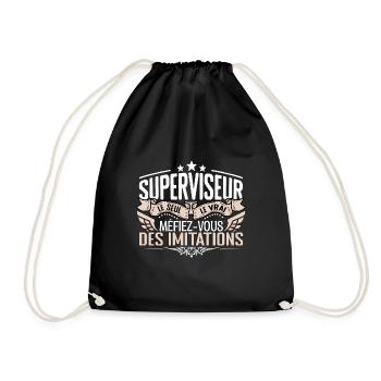Superviseur le seul Superviseur le vrai Superviseu - Sac de sport léger - noir - Devant