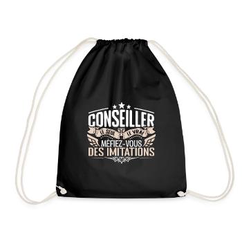 Conseiller le seul Conseiller le vrai Conseiller - Sac de sport léger - noir - Devant