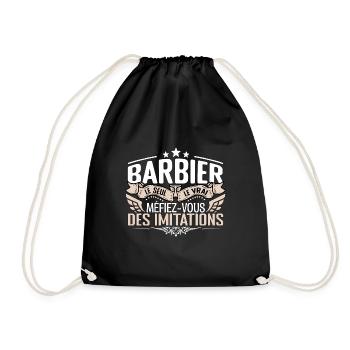 Barbier le seul Barbier le vrai Barbier - Sac de sport léger - noir - Devant