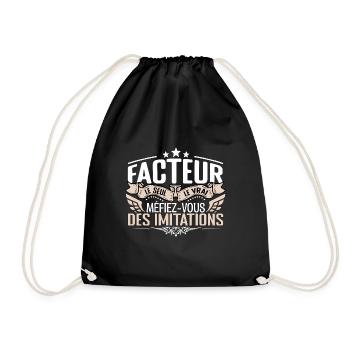 Facteur le seul Facteur le vrai Facteur - Sac de sport léger - noir - Devant