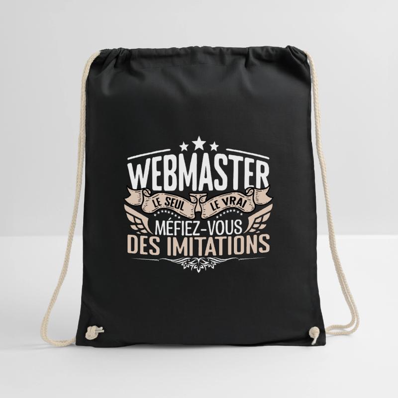 Webmaster le seul Webmaster le vrai Webmaster Sac de sport léger