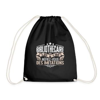 Bibliothécaire le seul Bibliothécaire le vrai Bibl - Sac de sport léger - noir - Devant