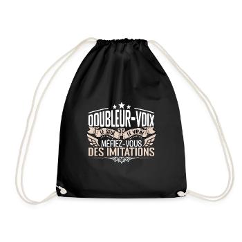 Doubleur voix le seul Doubleur voix le vrai Double - Sac de sport léger - noir - Devant