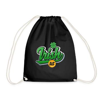 Irish AF Celebrate Ireland St Patricks Day - Turnbeutel - Schwarz - Vorne