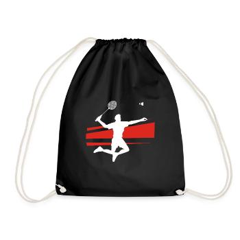 Joueur de badminton Hobby Sports Terrain de - Sac de sport léger - noir - Devant