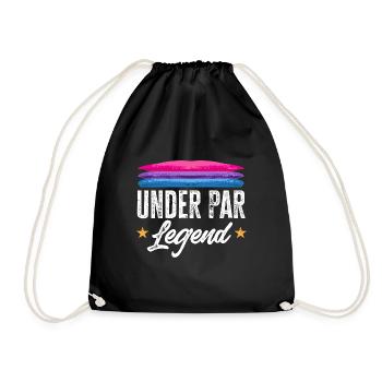 Discgolf Disc Golf Frisbee - Drawstring Bag - black - Front