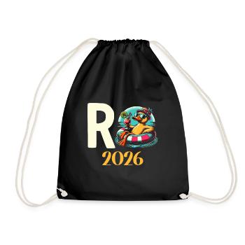 Pensioner Gift Pension 2026 Retirement - Drawstring Bag - black - Front