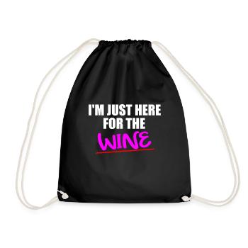 Juste là pour la citation amusante du vent - Sac de sport léger - noir - Devant